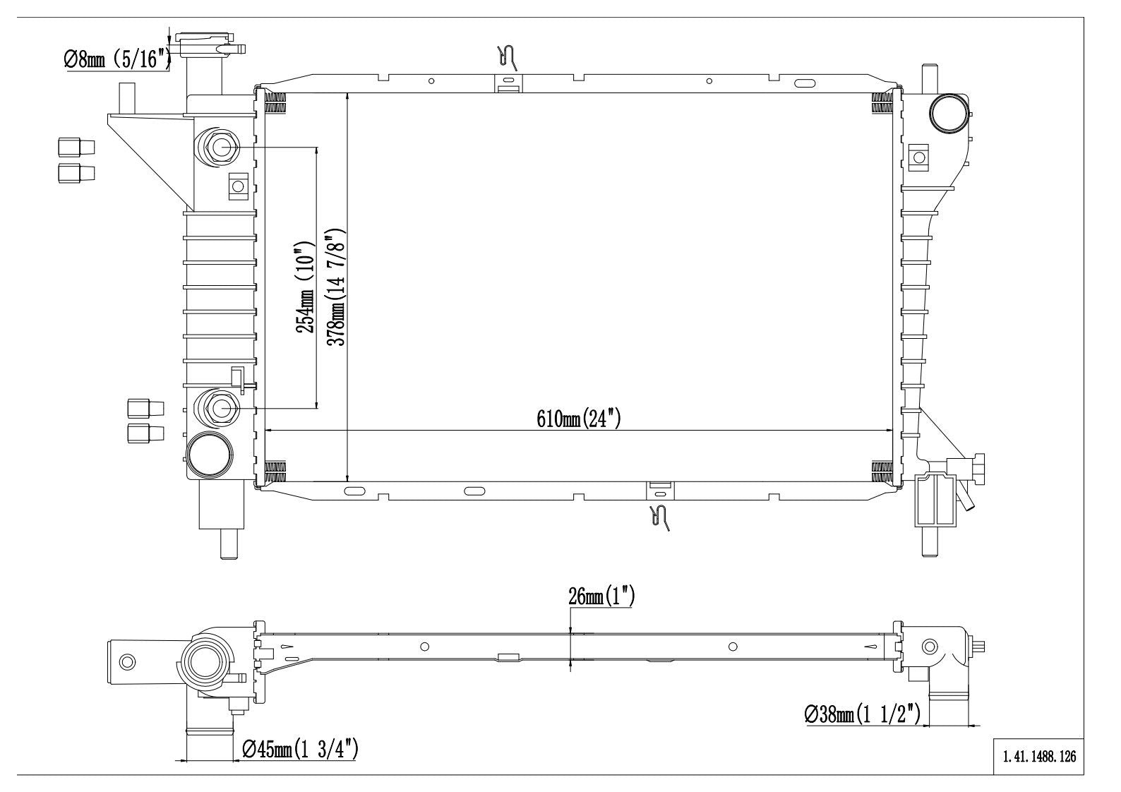 Reach Cooling Radiator 41-1488