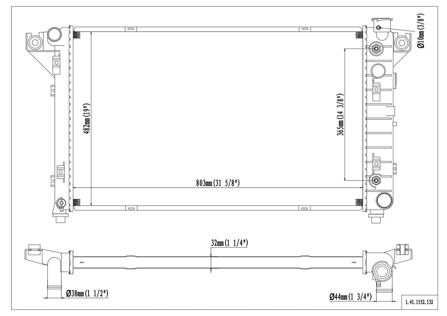 Reach Cooling Radiator 41-1552