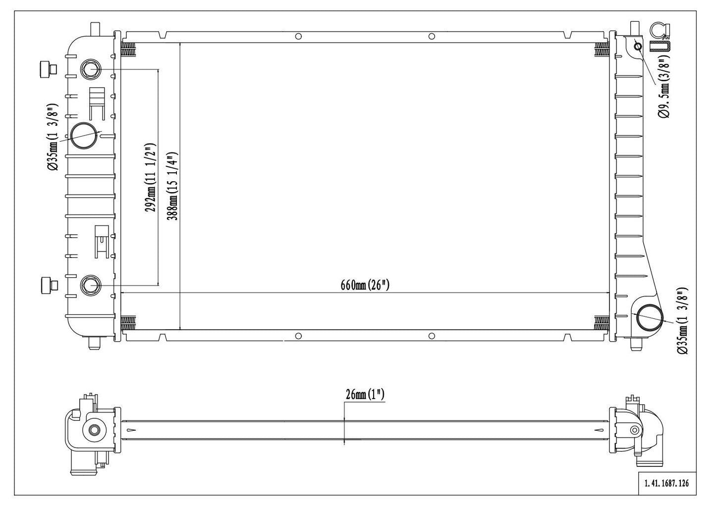 Reach Cooling Radiator 41-1687