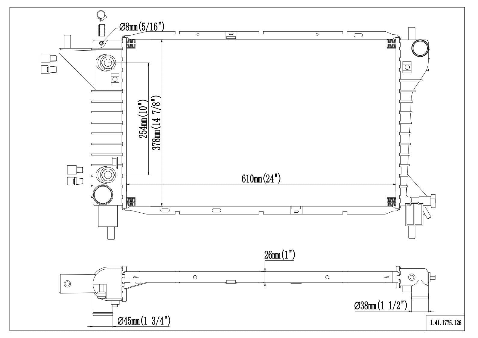 Reach Cooling Radiator 41-1775