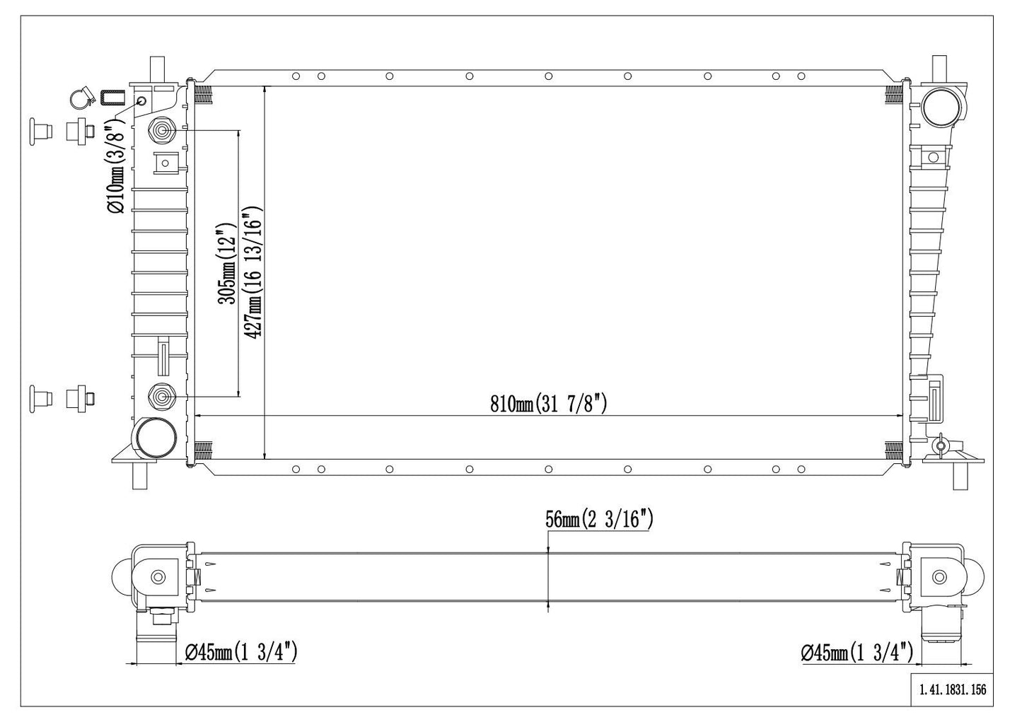 Reach Cooling Radiator 41-1831