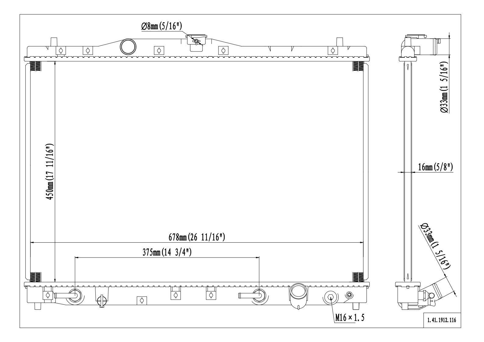 Reach Cooling Radiator 41-1912