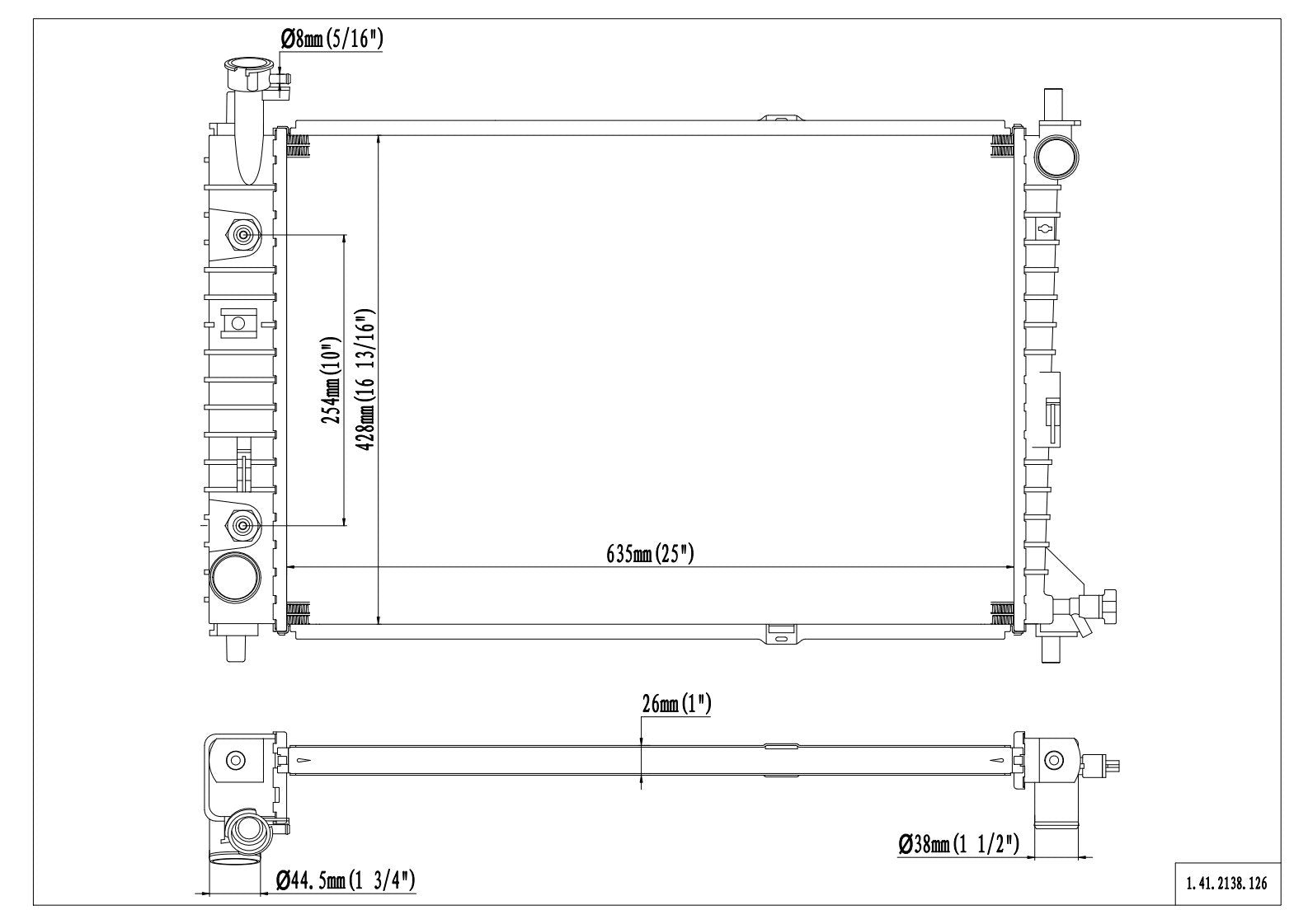 Reach Cooling Radiator 41-2138