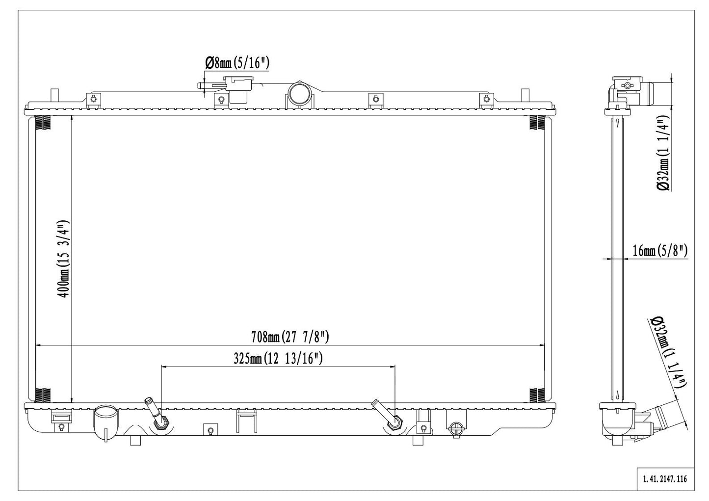 Reach Cooling Radiator 41-2147