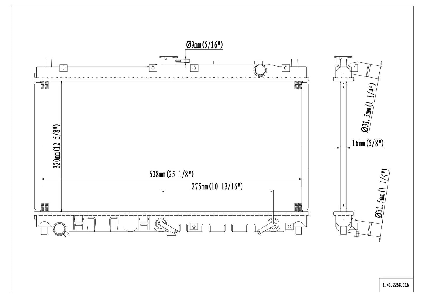 Reach Cooling Radiator 41-2268