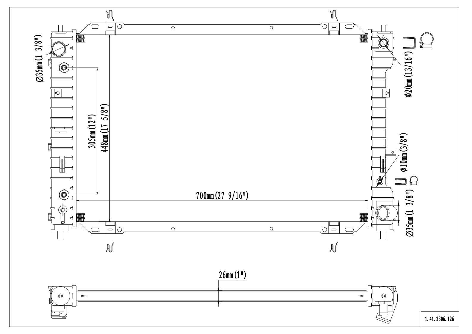 Reach Cooling Radiator 41-2306