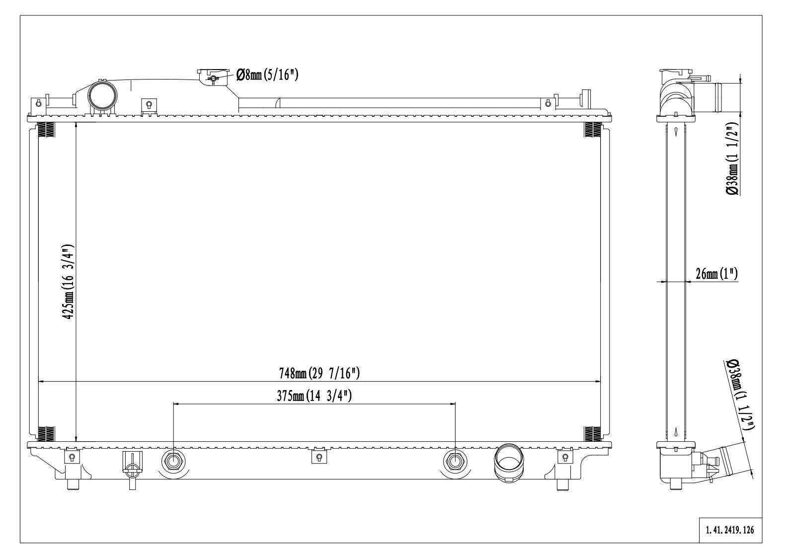 Reach Cooling Radiator 41-2419