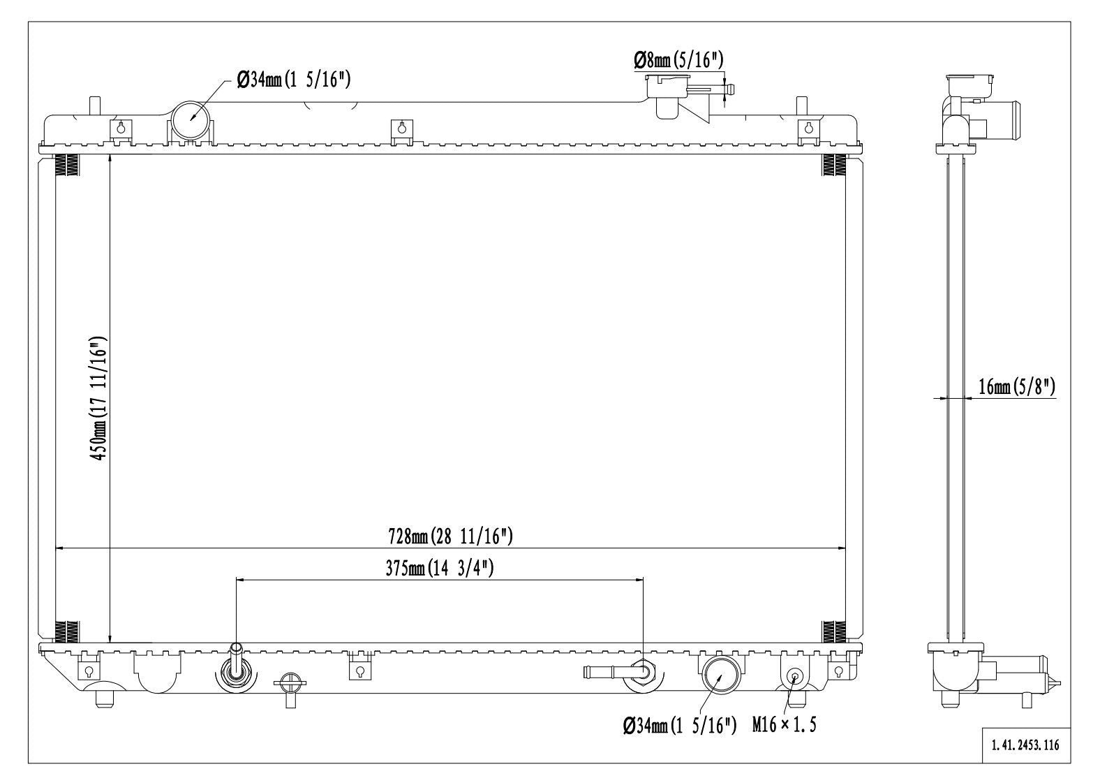 Reach Cooling Radiator 41-2453