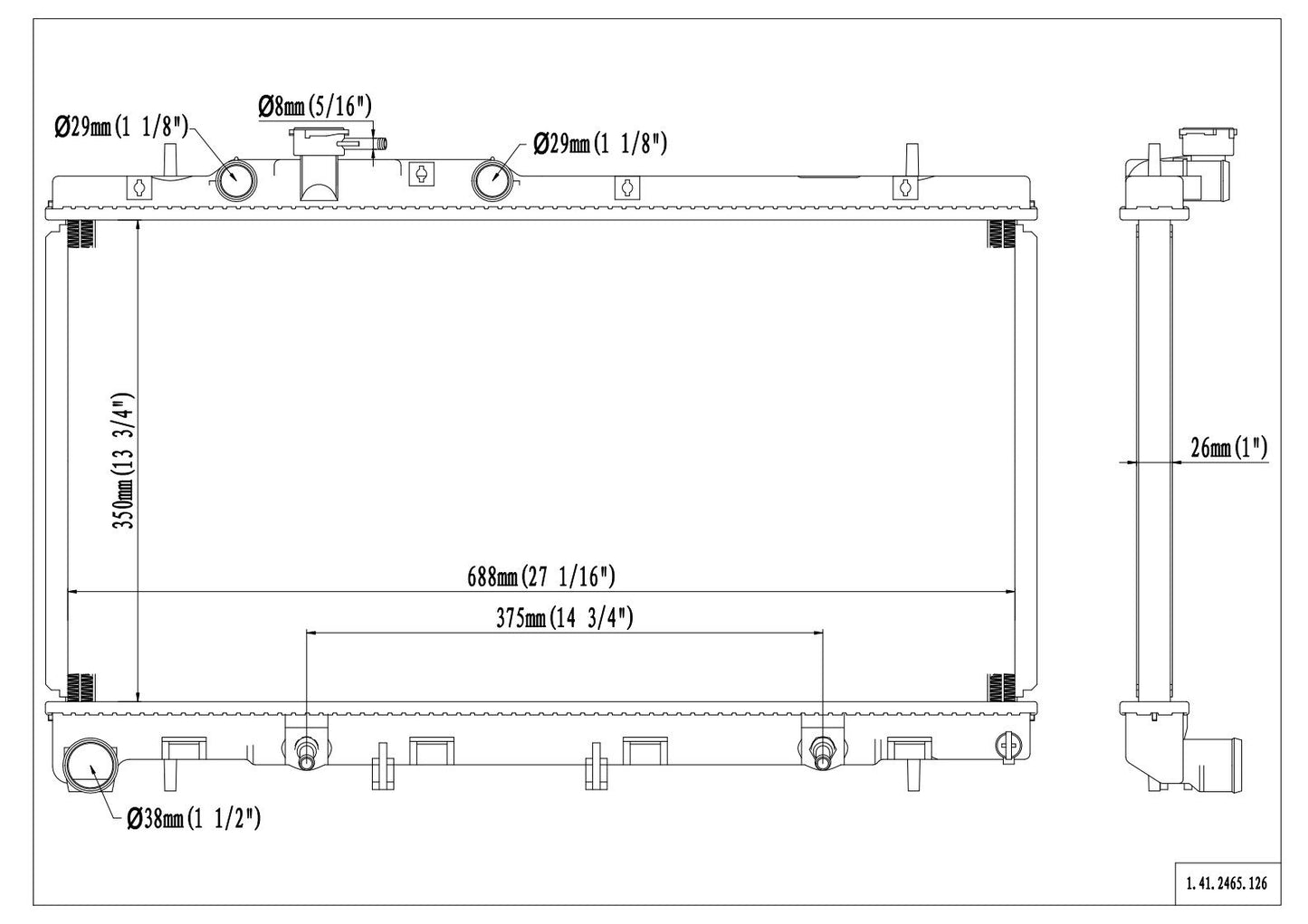 Reach Cooling Radiator 41-2465