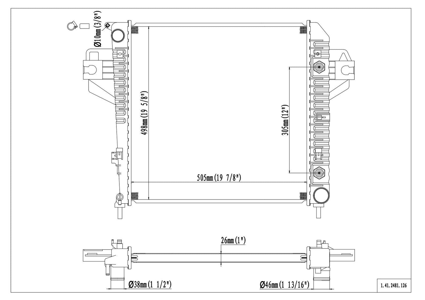 Reach Cooling Radiator 41-2481