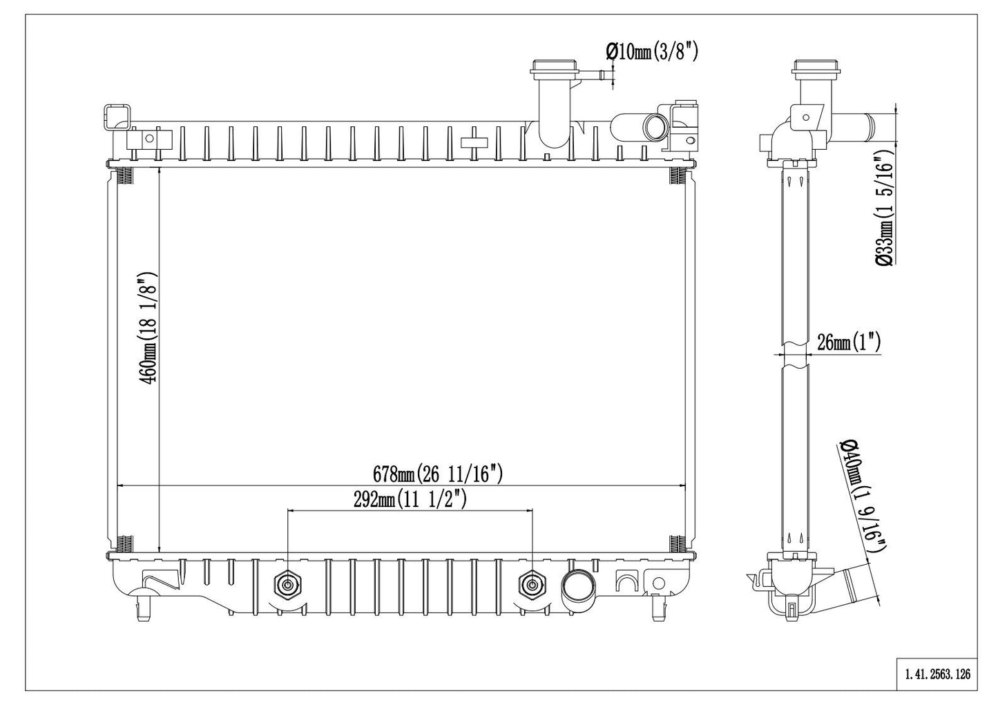 Reach Cooling Radiator 41-2563
