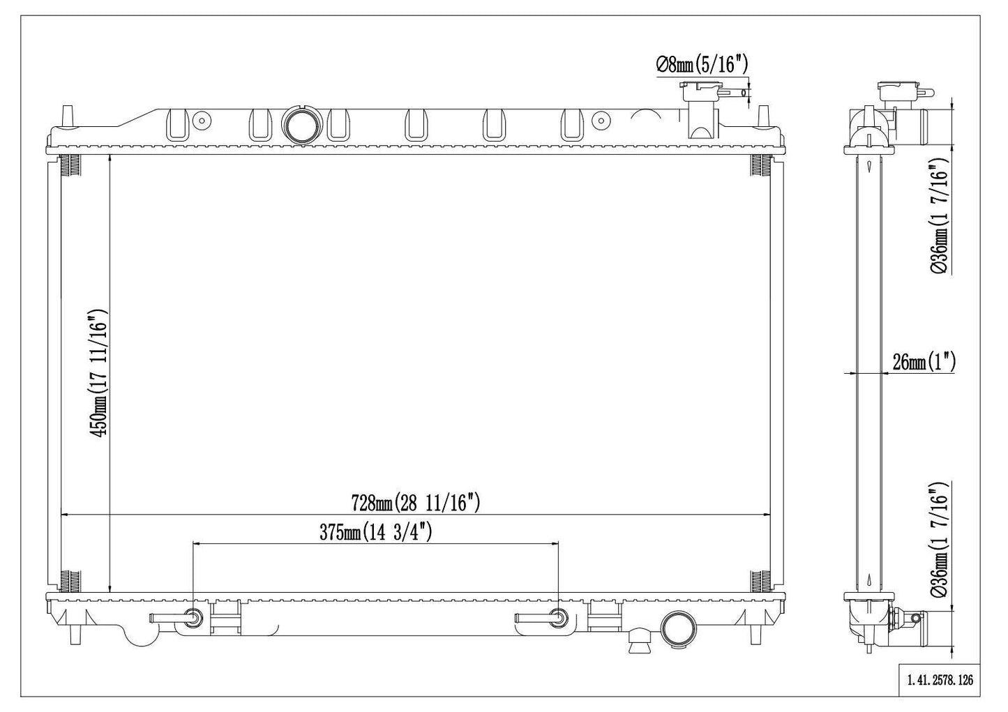 Reach Cooling Radiator 41-2578