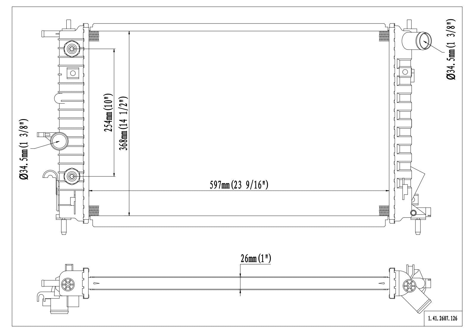 Reach Cooling Radiator 41-2607