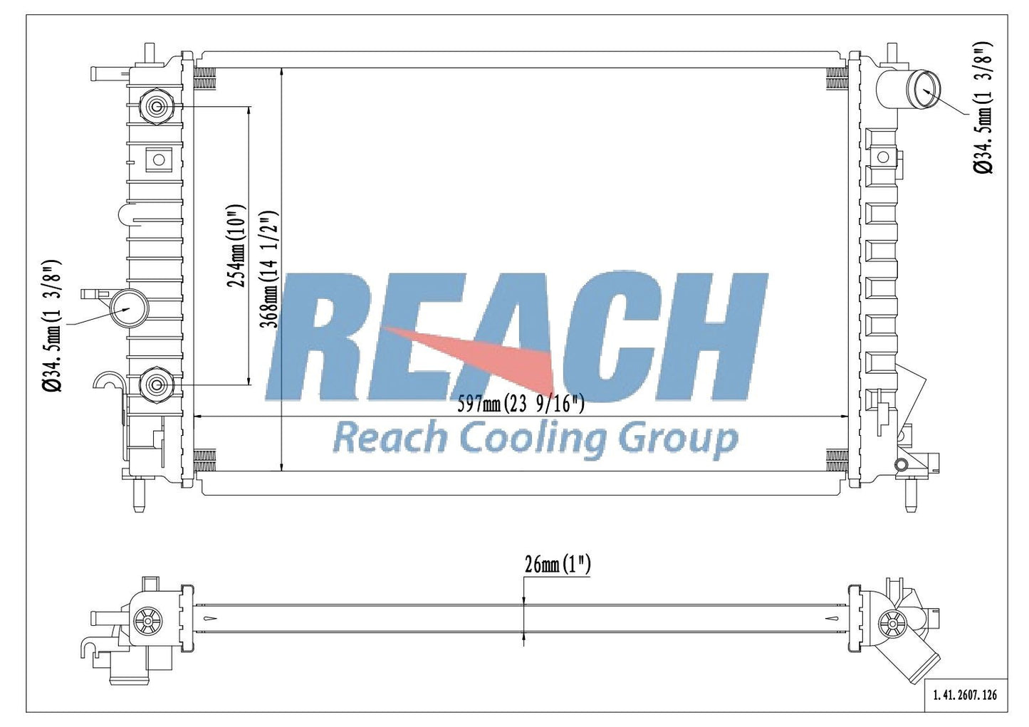 Reach Cooling Radiator 41-2607