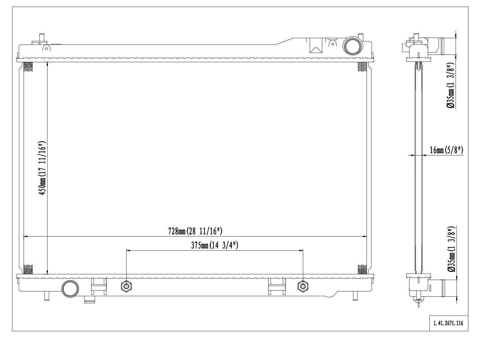 Reach Cooling Radiator 41-2671