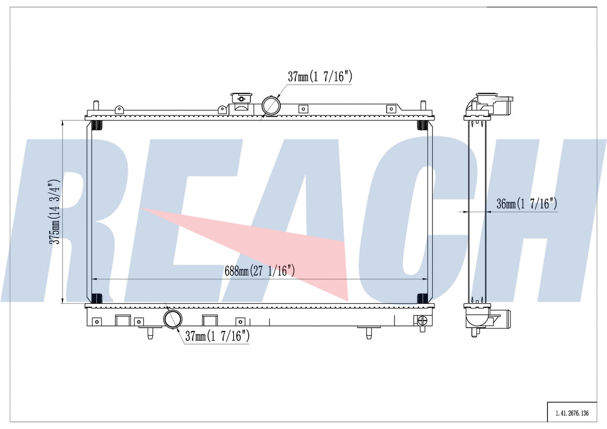 Reach Cooling Radiator 41-2676