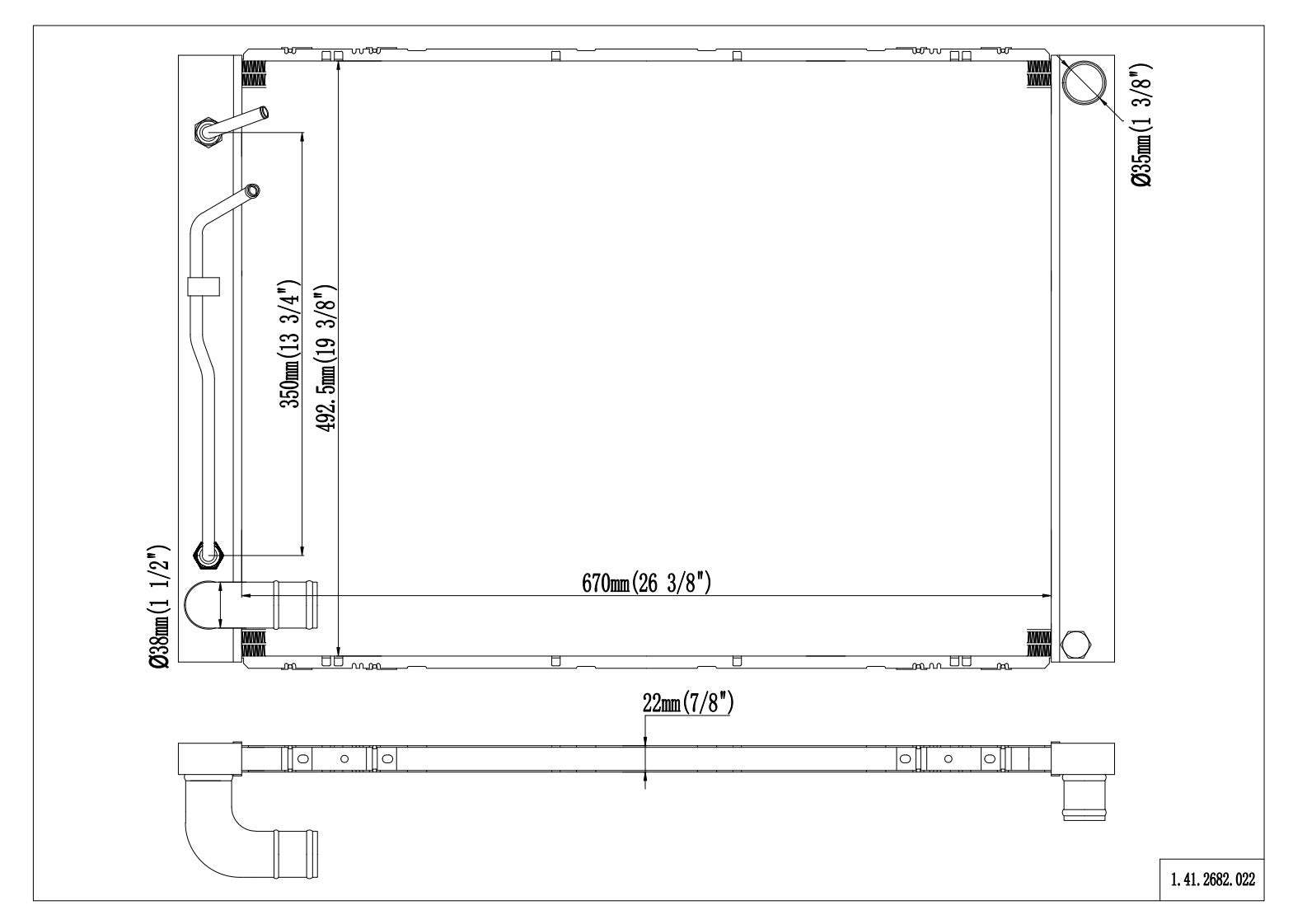 Reach Cooling Radiator 41-2682