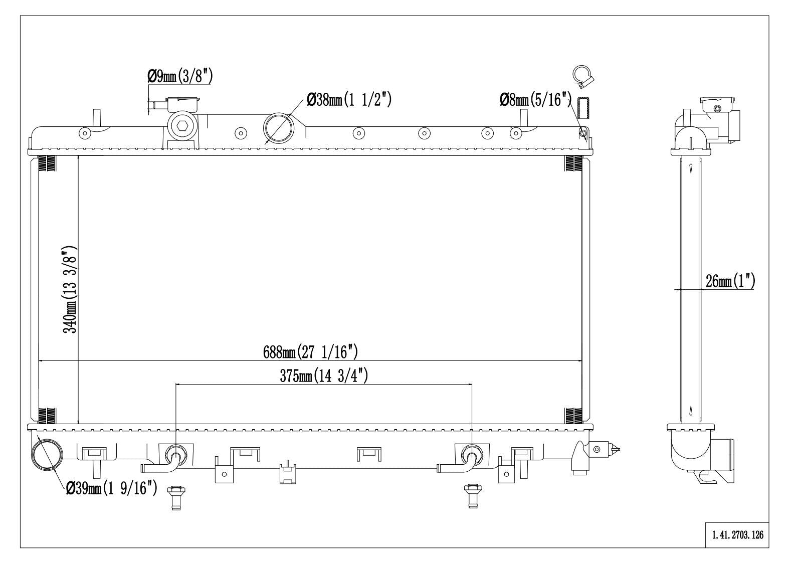 Reach Cooling Radiator 41-2703