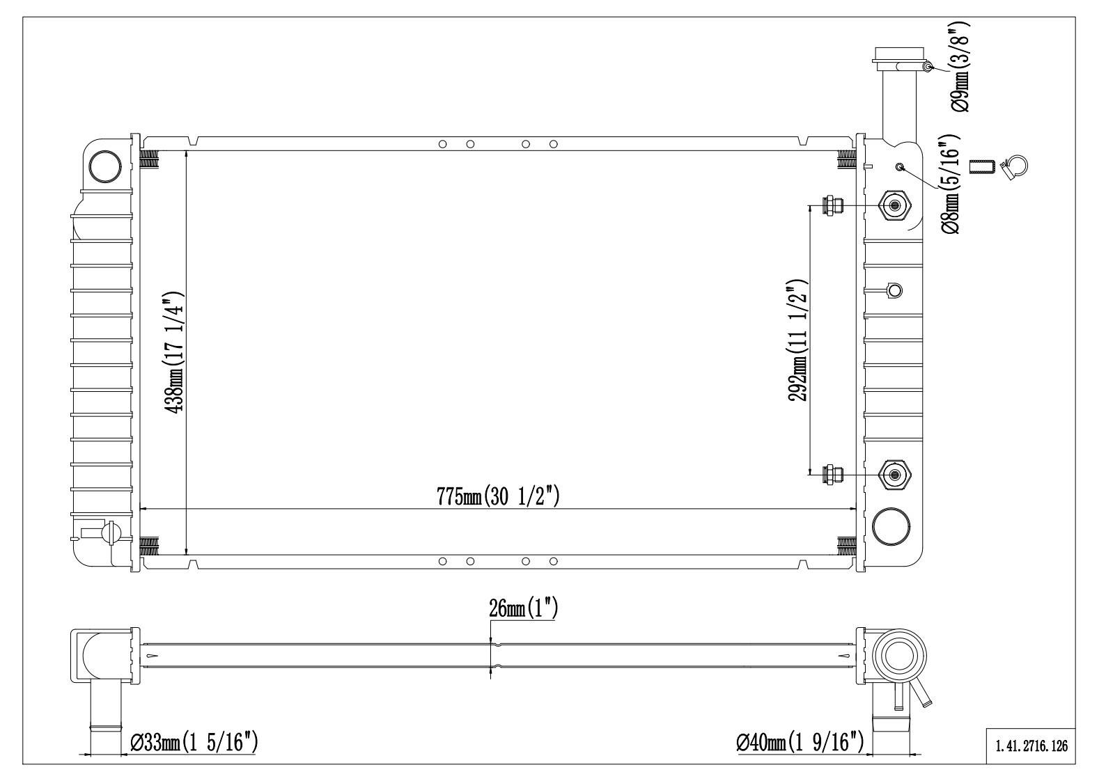 Reach Cooling Radiator 41-2716