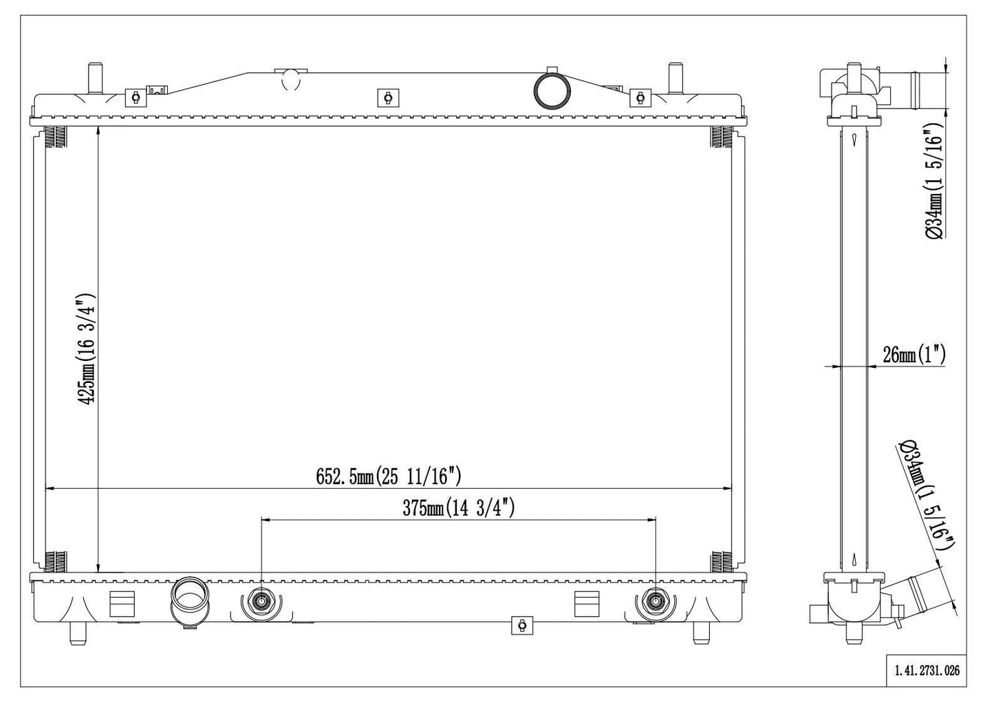 Reach Cooling Radiator 41-2731