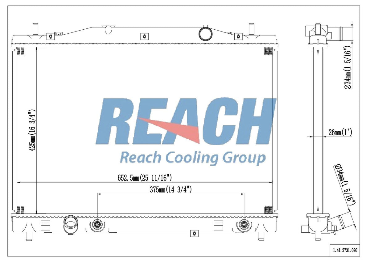 Reach Cooling Radiator 41-2731