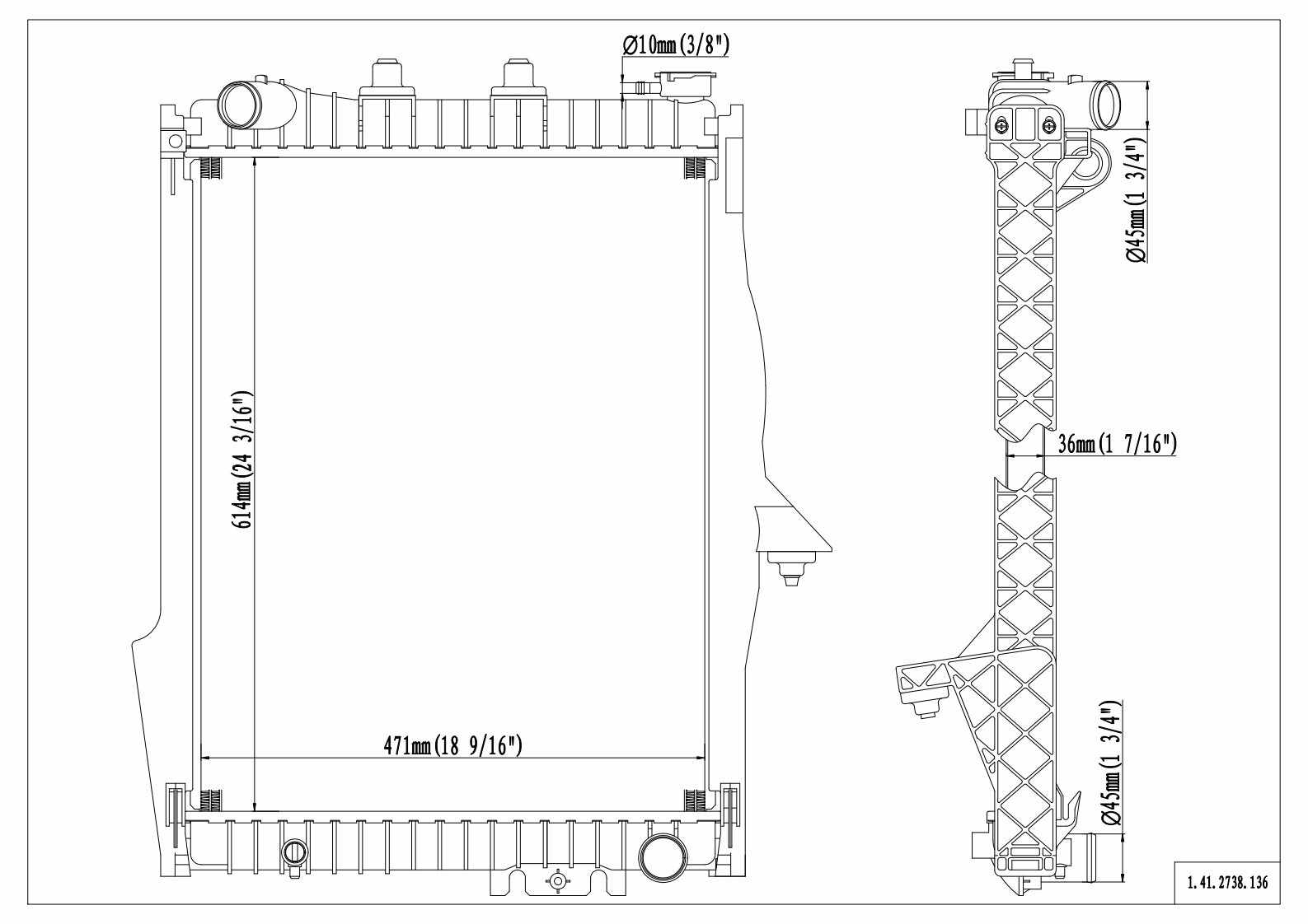 Reach Cooling Radiator 41-2738