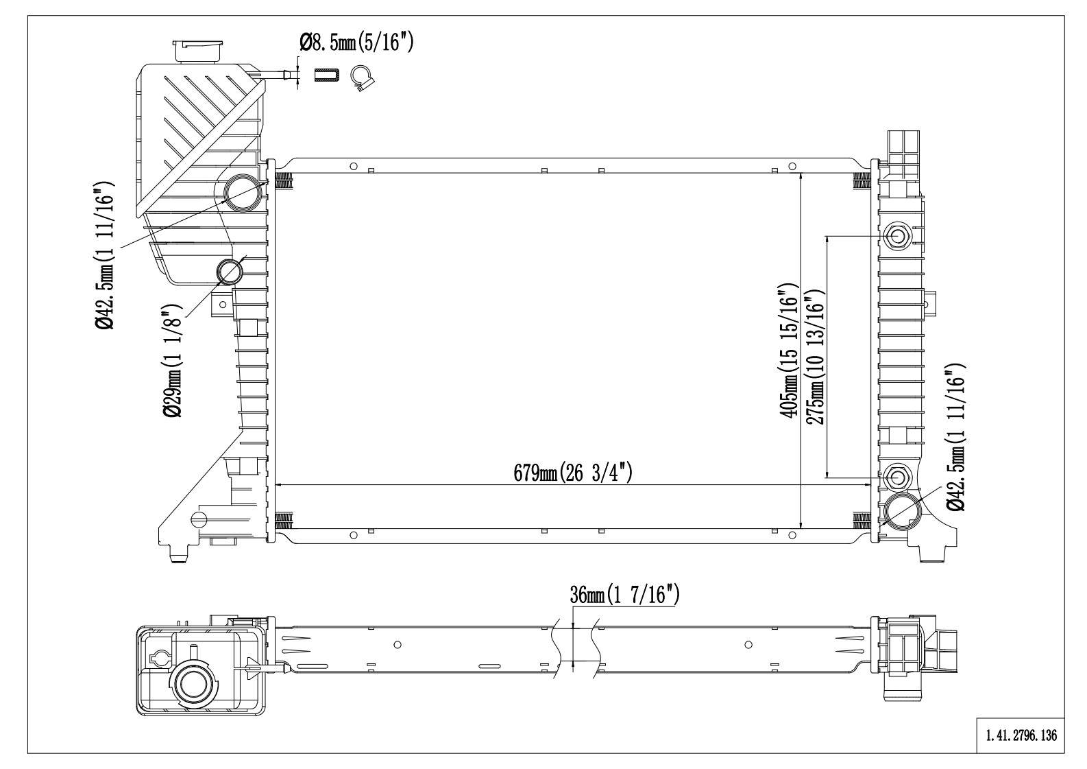 Reach Cooling Radiator 41-2796