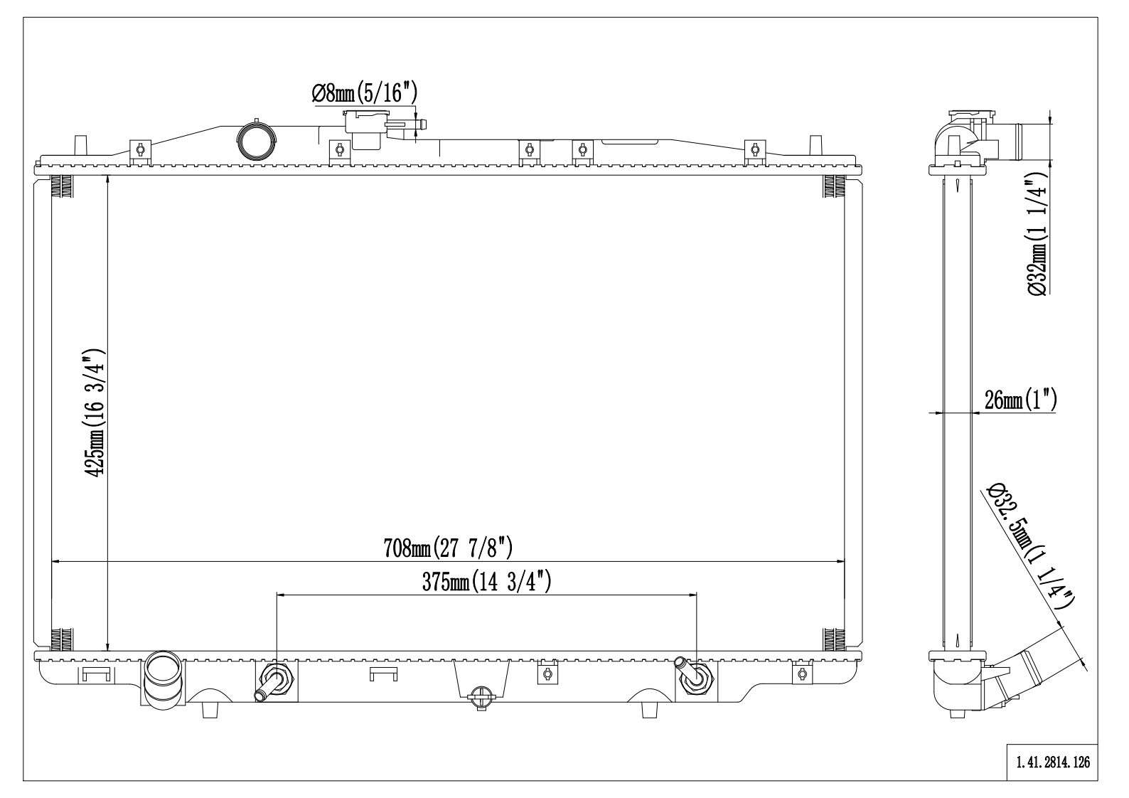 Reach Cooling Radiator 41-2814