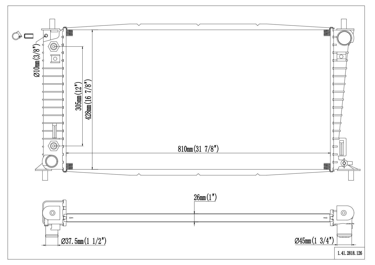 Reach Cooling Radiator 41-2818