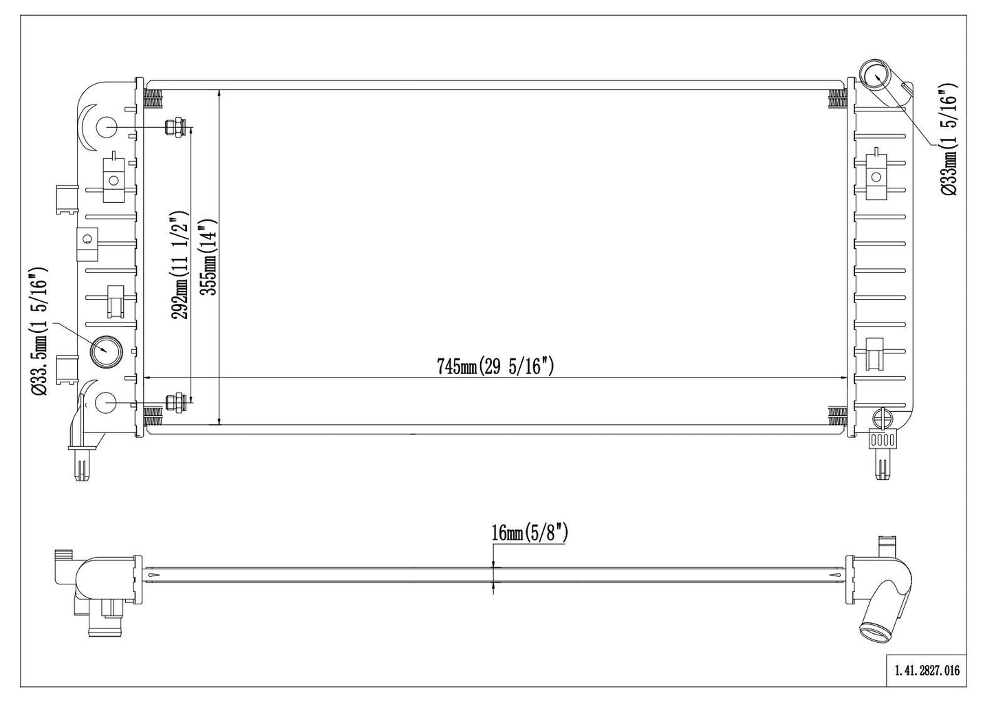Reach Cooling Radiator 41-2827