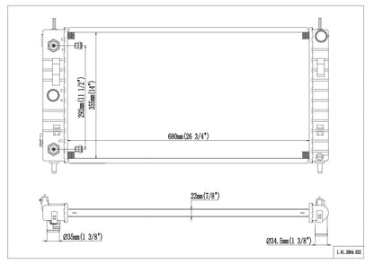 Reach Cooling Radiator 41-2864