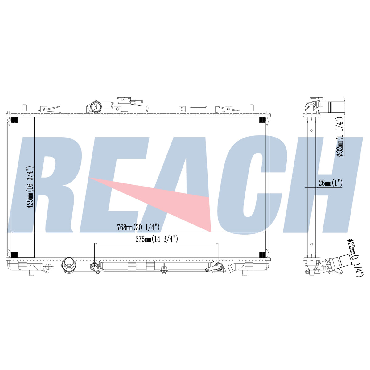 Reach Cooling Radiator 41-2916