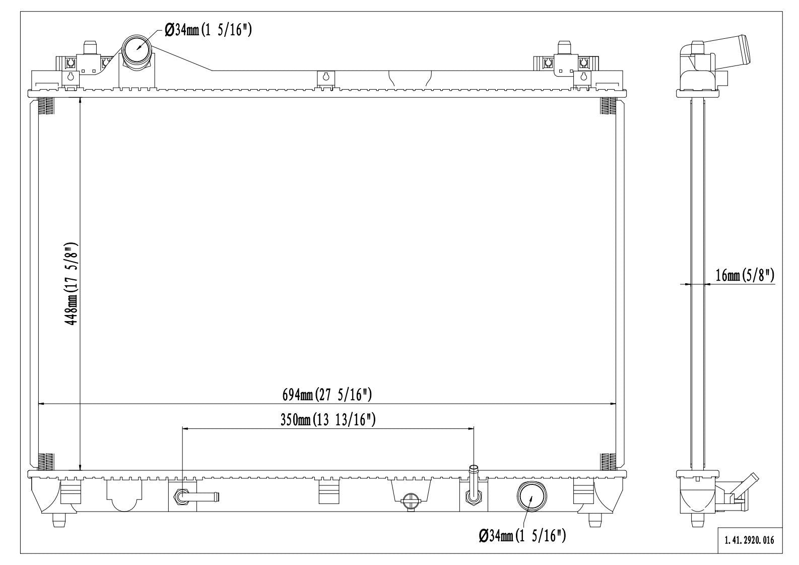 Reach Cooling Radiator 41-2920