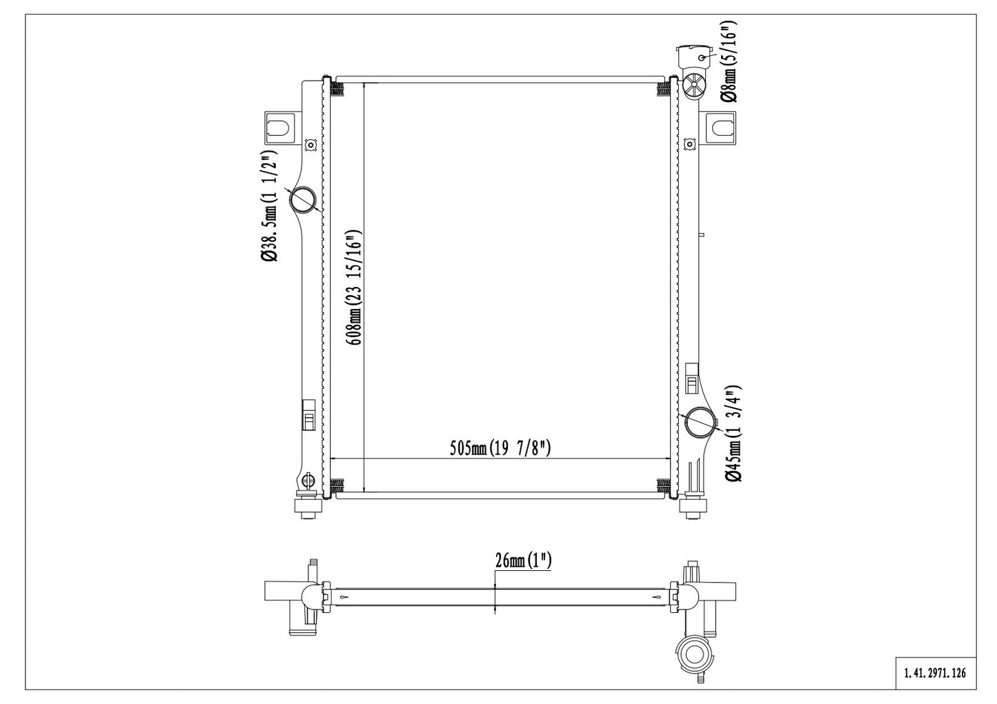 Reach Cooling Radiator 41-2971