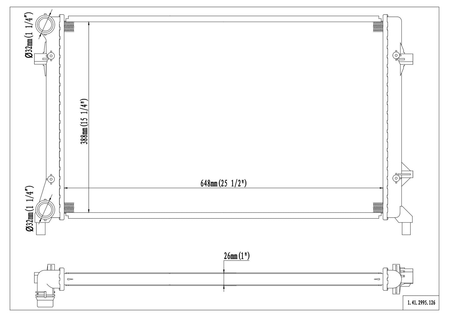 Reach Cooling Radiator 41-2995