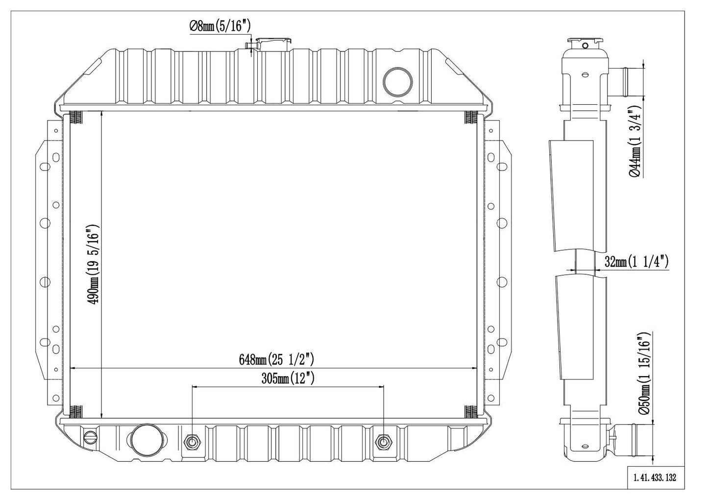 Reach Cooling Radiator 41-433