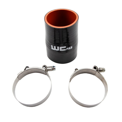 Wehrli 2.75in. x 3in. ID Straight Reducer 4.5in. Long Silicone Boot and Clamp Kit WCF207-103 WCF207-103 Photo - Primary
