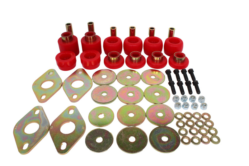 Energy Suspension ES Body Mounts - Red Suspension Bushing Kits main image