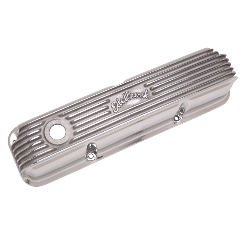 Edelbrock Valve Cover, Classic Series, Ford, 1958-1976 FE V8, Polshed 4162 Photo - out of package