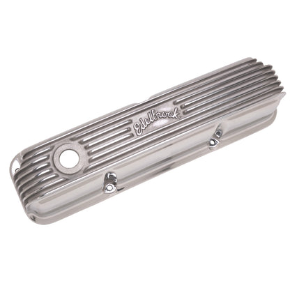 Edelbrock Valve Cover, Classic Series, Ford, 1958-1976 FE V8, Polshed 4162 Photo - out of package