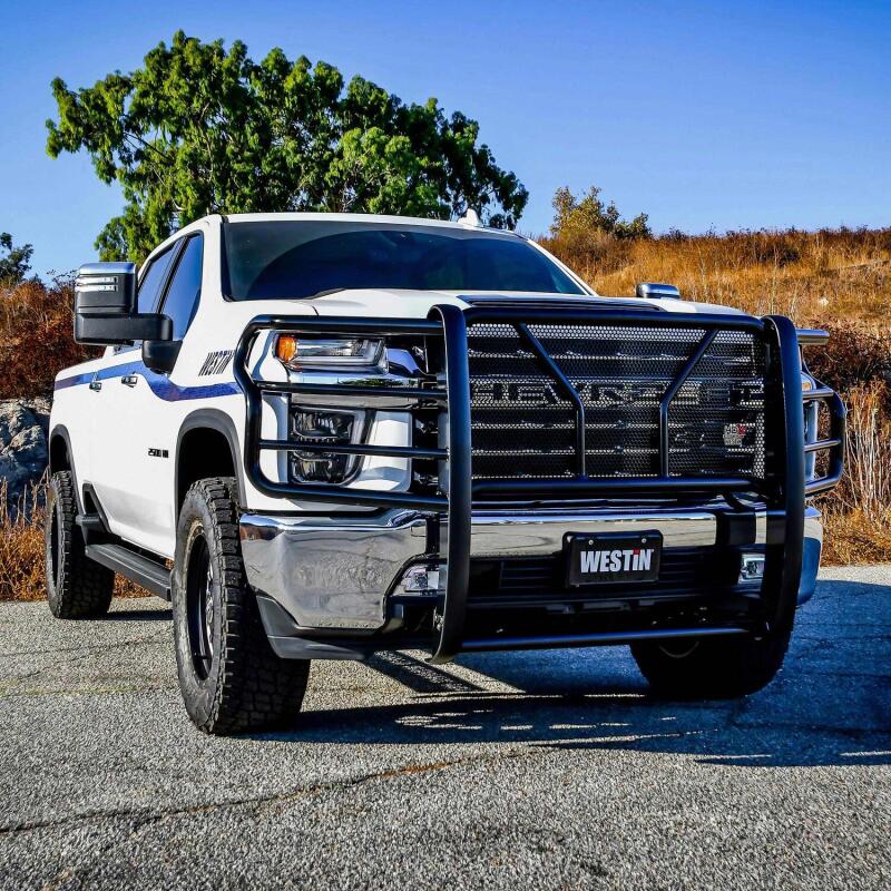 Westin 2020 Chevrolet Silverado 2500/3500 HDX Grille Guard - Black 57-3995 57-3995 Photo - lifestyle view