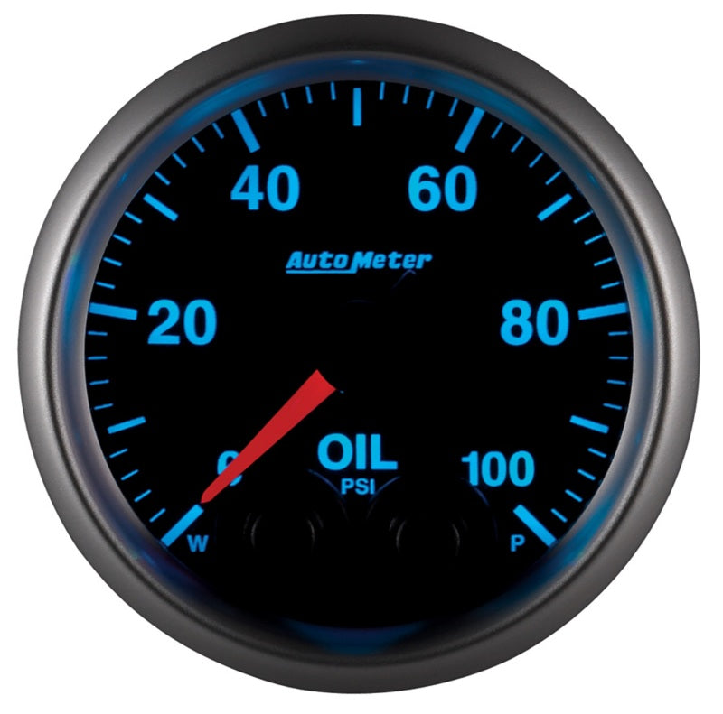 Autometer Gauge, Oil Press, 2 1/16", 100Psi, Stepper Motor w/Peak & Warn, Elite 5652 User 2