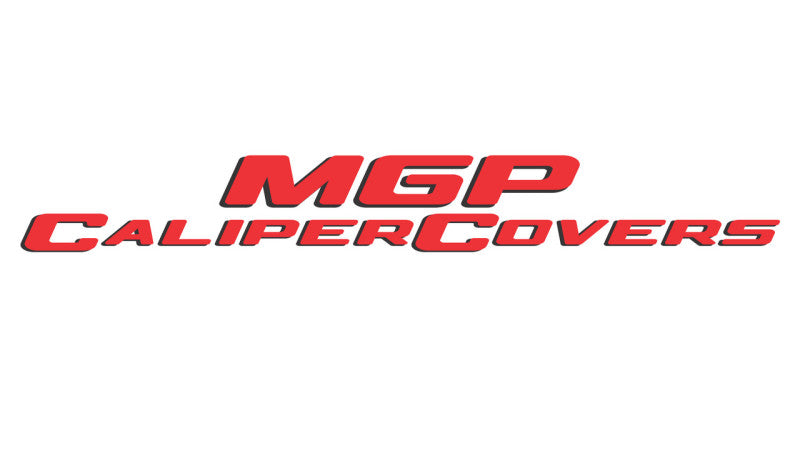 MGP 4 Caliper Covers Engraved Front & Rear 22-23 Jeep Wagoneer MOPAR Red Finish Silver Ch (19in+ Wh) 42025SMOPRD