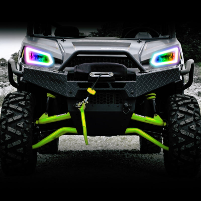 ORACLE Lighting Oracle 14-19 Polaris Ranger 570/900/1000 Dynamic RGB+W Headlight Halo Kit - ColorSHIFT - Dynamic 1277-332 1277-332 User 3