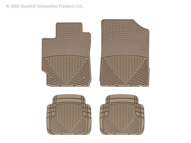 WeatherTech WT Rubber Mats - Rear - Tan Floor Mats Floor Mats - Rubber main image