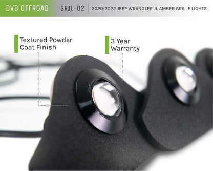 DV8 Offroad 2018+ Jeep JL Grill Amber Marker Lights GRJL-02 GRJL-02 Product Brochure - a specific brochure describing a Product
