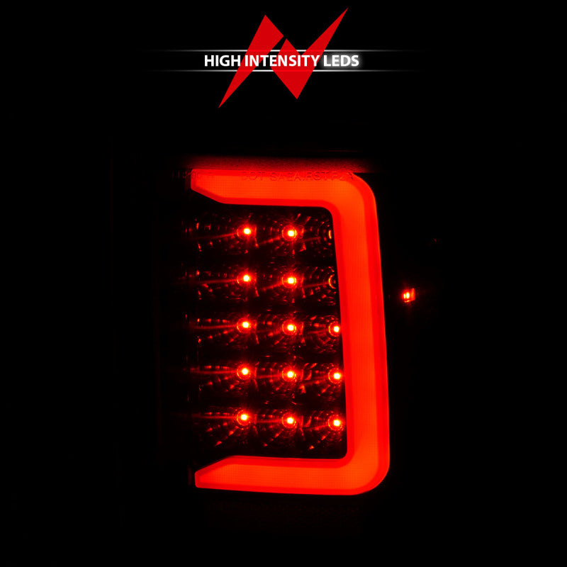 ANZO 1993-1997 Ford  Ranger LED Tail Lights w/ Light Bar Black Housing Clear Lens 311359 311359 Photo - Unmounted