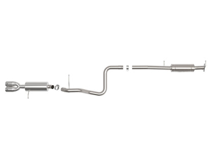 aFe Takeda Series 2 1/2in 304 SS Cat-Back 14-19 Ford Fiesta L4-1.6L (t) w/Polished Tip 49-33140-P 49-33140-P Photo - Unmounted