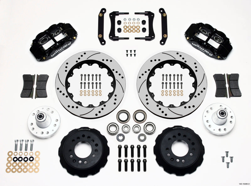 Wilwood Narrow Superlite 6R Front Hub Kit 14.00in Drilled 70-78 Camaro 140-10486-D 140-10486-D Photo - Primary