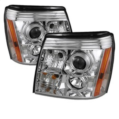 Spyder Cadillac Escalade 02-06 Projector Halogen Model- LED Halo DRL Chrm PRO-YD-CE02-DRL-C 5037930 5037930 Photo - Primary